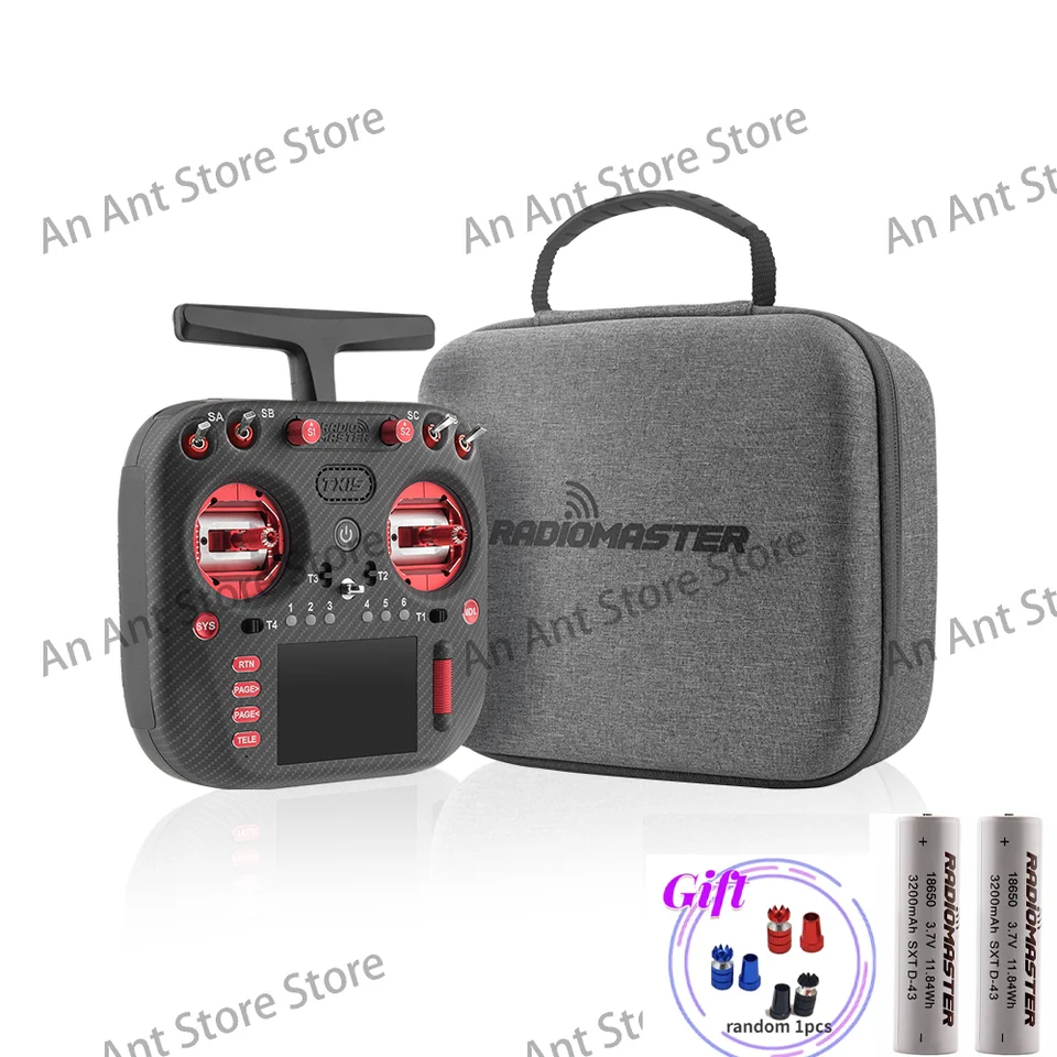 Radiomaster TX15 Max ELRS Red + 2x 18650 batteries
