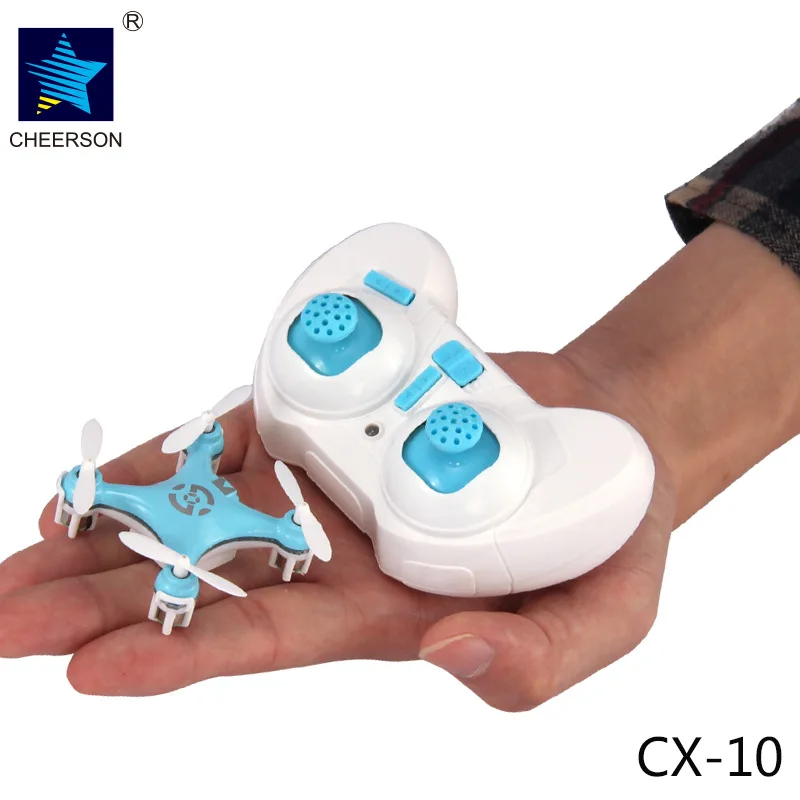 Cheerson CX10 CX-10 Mini 4CH 2 4G RC дистанционное управление Дрон Квадрокоптер вертолет LED CX 10