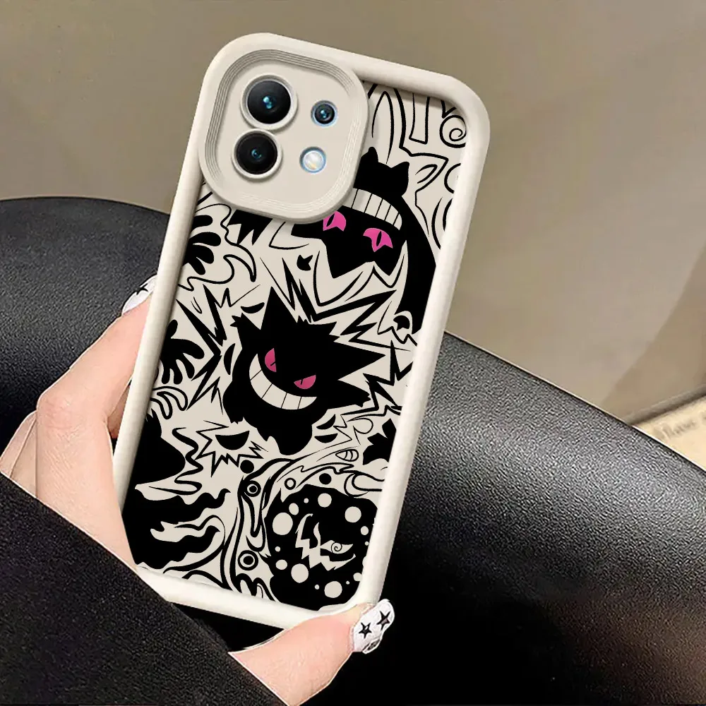 Фото Противоударный чехол P-Pokemons Gengars Mewtwos Anime для Xiaomi 14T 15T 17T Pro 15 Ultra Poco M7 M8 F8 F7 X6 X7 X8 17 Pro Max №3