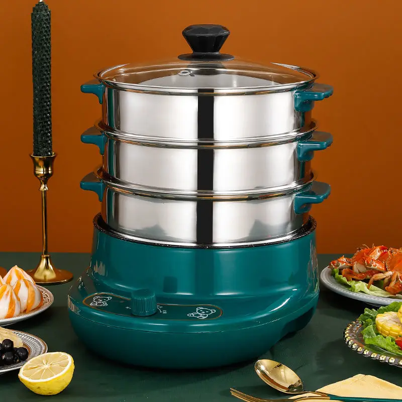 

Kitchen Food Steamer Cooker Fish Dumpling Rice Cooking Machine Multi Milk Dimsum Steamer Pot Double Boiler Vaporera Cookware
