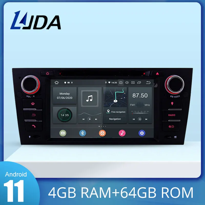 

LJDA Android 11 Car DVD Player For BMW 3 Series 318i 320i 325i E90 1 Din Car Radio GPS Navigation Stereo Multimedia 4G+64G DSP
