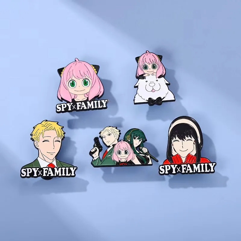 SPY X Family Chibi Enamel Pins Anya Yor Brooches Lapel Badges Backpack Hat Anime Accessories Jewelry Gift for Friends Wholesale