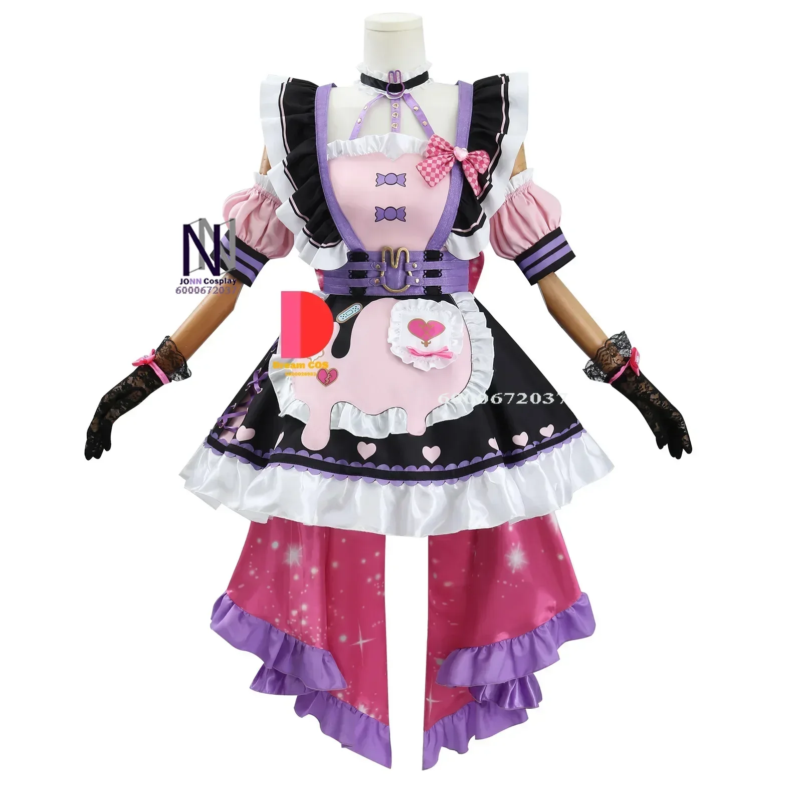 VTuber Мария Марионетка Косплей Костюм с париком Платье для женщин 2-й наряд