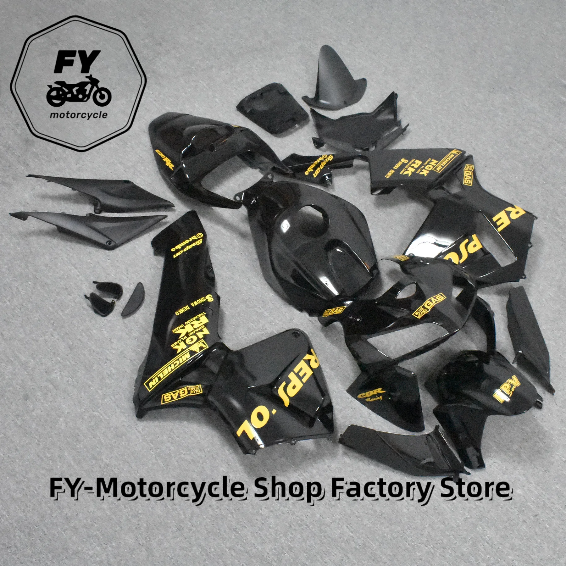 Фото Комплект обтекателей для мотоцикла Honda CBR600RR CBR600 F5 2005 2006, пластиковые обтекатели CBR 600 RR 05 06, блестящая красная оранжевая крышка корпуса №3