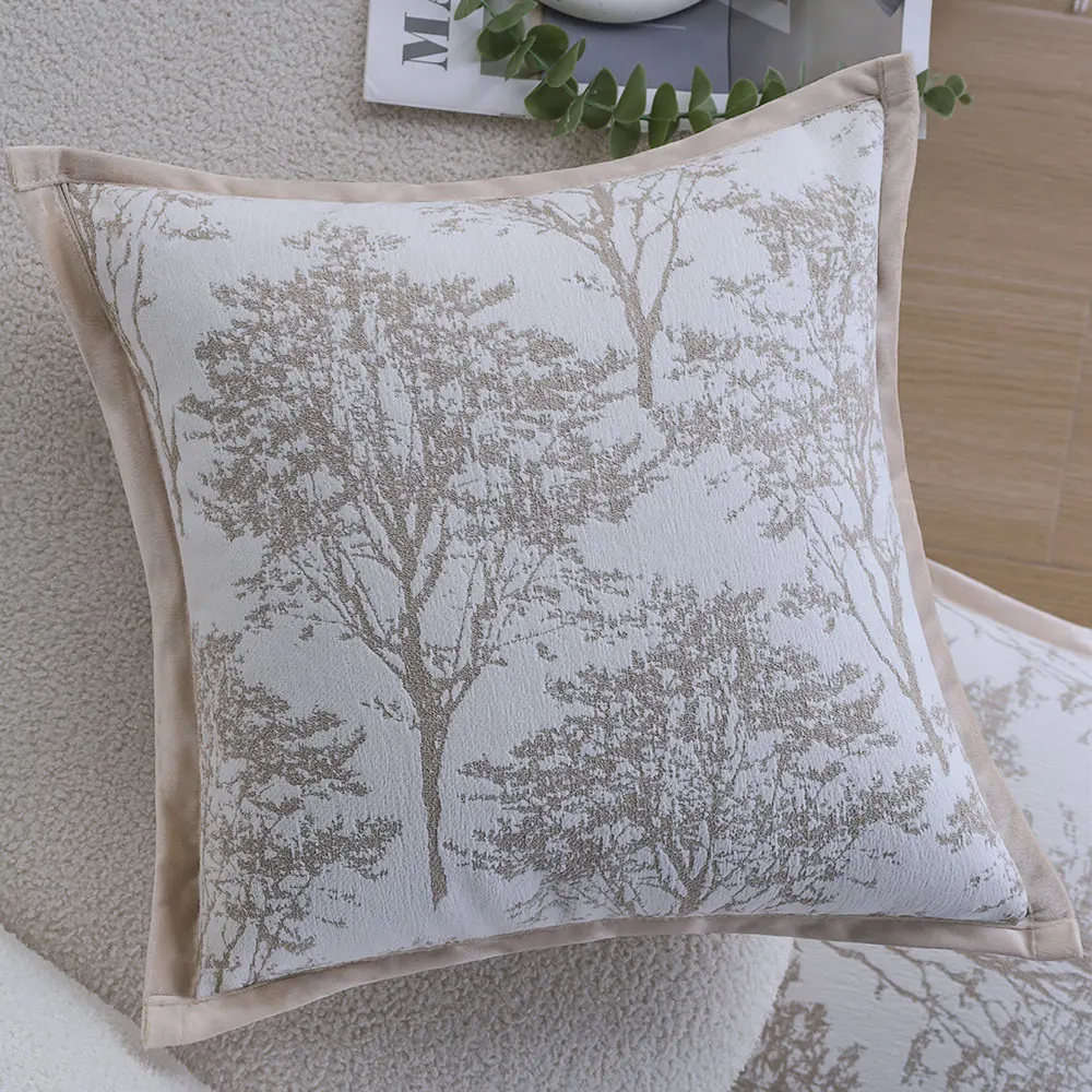 

Чехол для подушки CANIRICA, синель, растительный рисунок