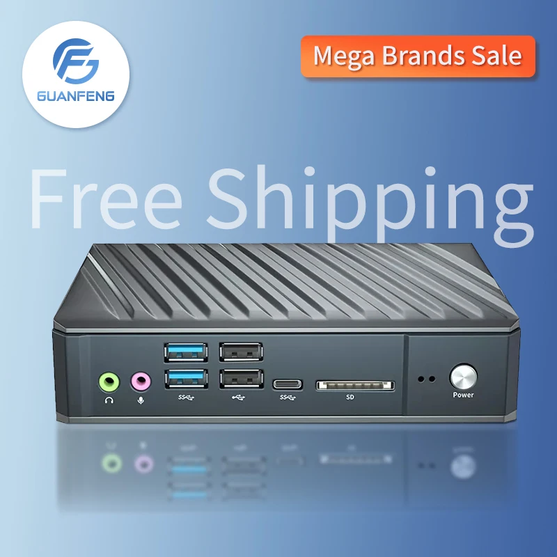 

Intel Core i5-10210U/ I7-10510U/Core I7-10710U (8GB/40GB/2LAN/6USB) брандмауэр мини-ПК промышленный компьютер