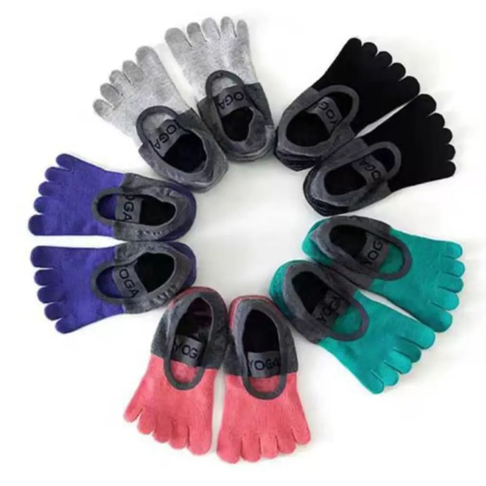 Полые женские носки для йоги с низкой лодкой носки-лодочки дышащие пятью