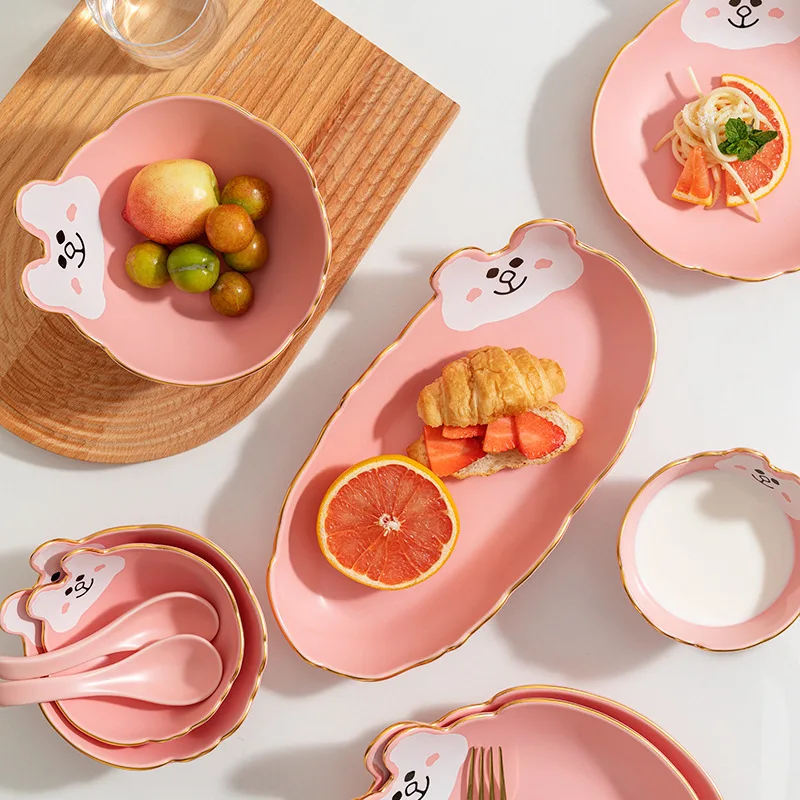 

Cute Ramen Bowl Eating Breakfast Plate Cartoon Phnom Penh Tableware Rice Washing Bowl Miojo Coreano Lamem Comida Macarrão