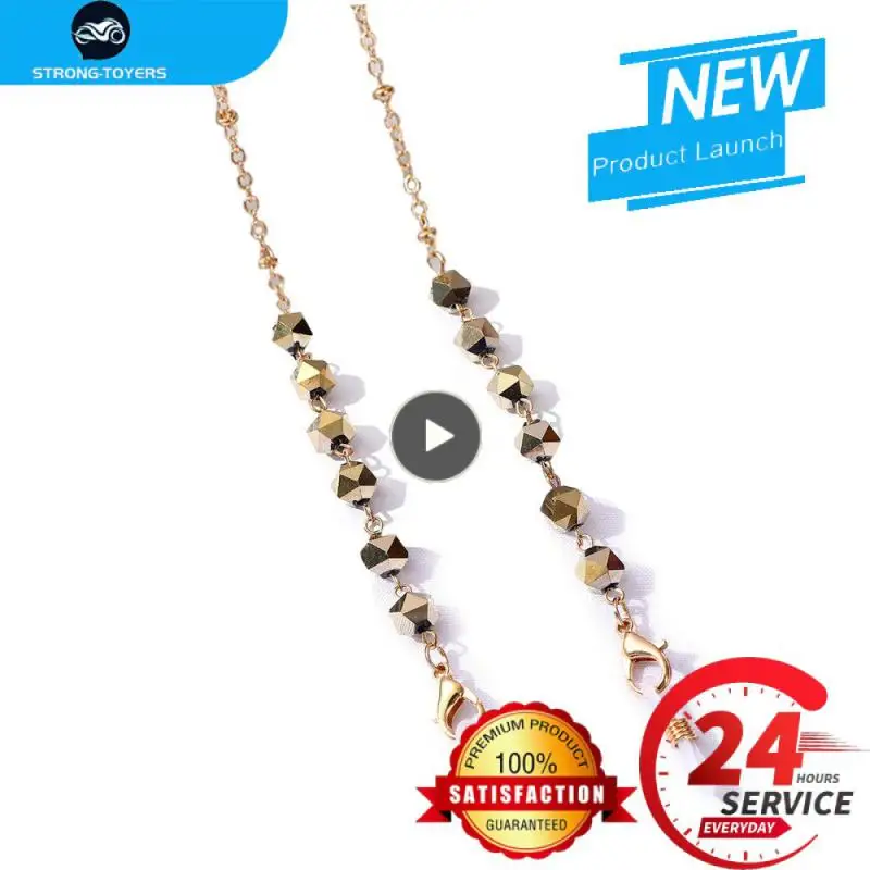 

Easy To Operate Fashion Mask Chains Berg Crystal Glasses Chain 70cmx7mm Durable 10g Sunglasses Lanyards Glasses Accessories