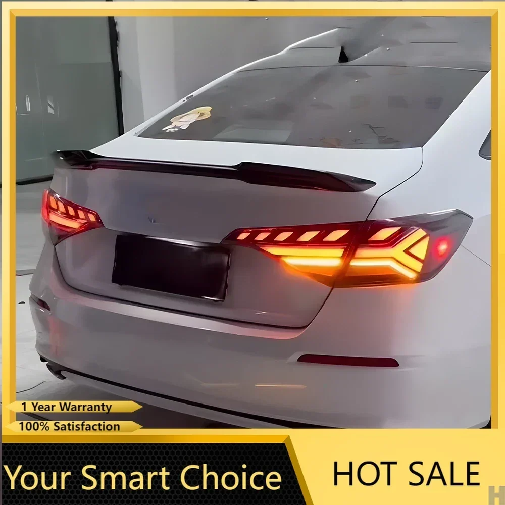 Фото Модифицированные автомобильные задние фонари в сборе для Civic XI 11th 2022-2023, светодиодные автоматические задние фонари, обновленный динамический мигающий сигнальный светильник, аксессуар №1