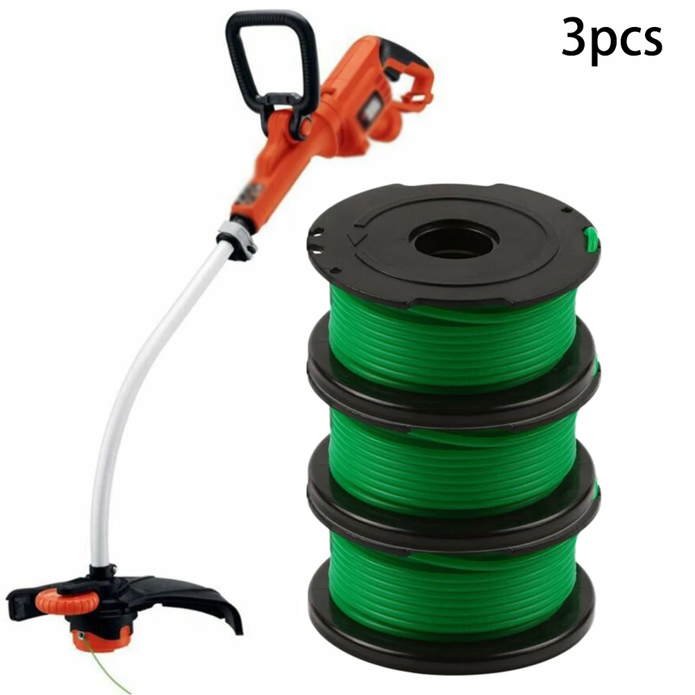 

3pcs Grass String Trimmer Spool Line Lawn Mower Replacement Kit Accessories For Black & Decker A6482 GL7033 GL8033 GL9035