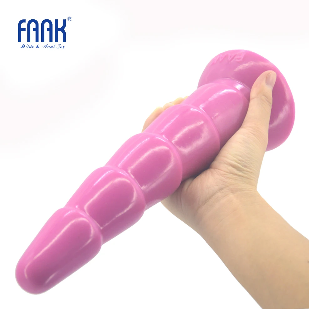FAAK 10 дюймов супер длинные анальные секс-игрушки большой завязанный анальный