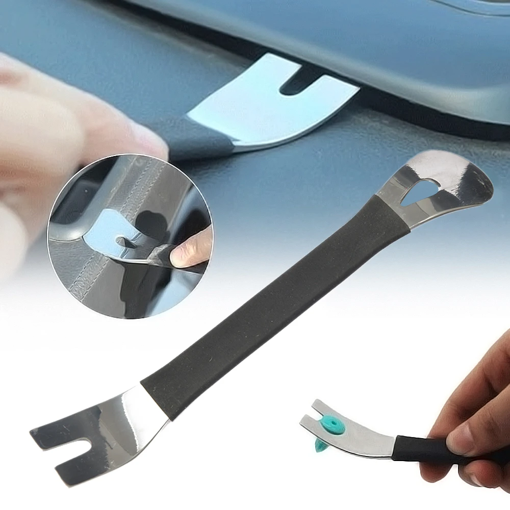 

1 шт. декоративный инструмент для разборки из нержавеющей стали, инструмент для аудио-навигации, Внутренняя Щетка, дверная доска, отвертка с ...