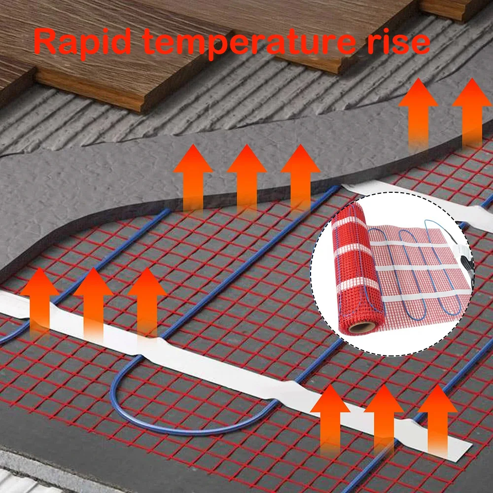 Электрический самоклеящийся коврик для теплого пола керамической плитки