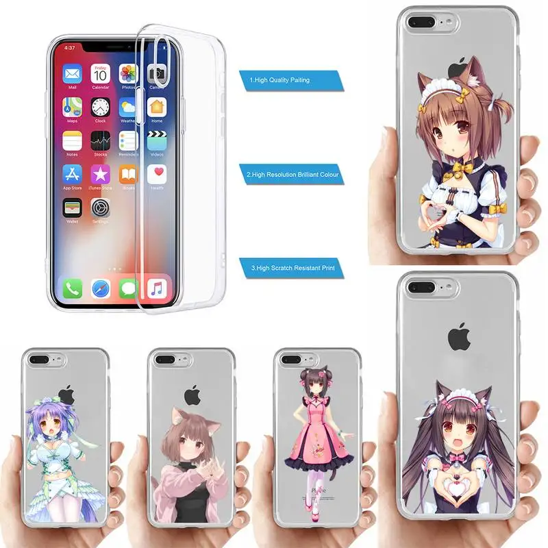 

Chocola Nekopara Phone Case for iPhone 11 12 13 mini pro XS MAX 8 7 6 6S Plus X 5S SE 2020 XR clear case