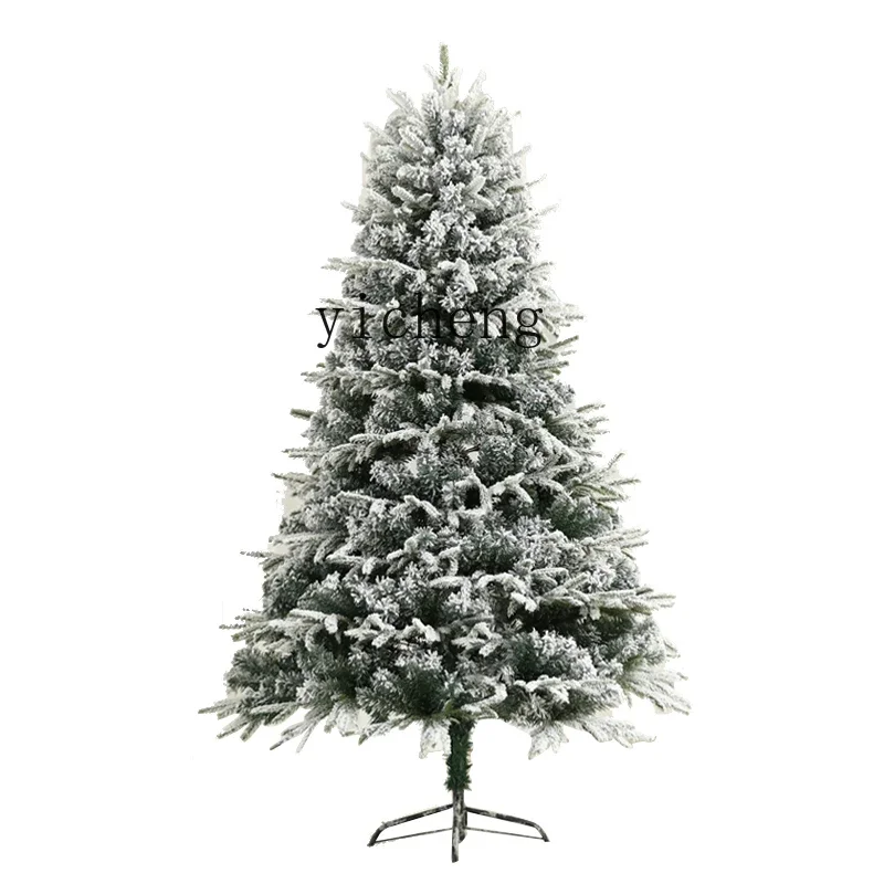 YY1 Рождественская белая снежинка флокированная полиэтиленовая рождественская