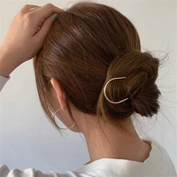 simple u shaped pin metal barrette clip for women hairpins wedding bridal hair jewelry hair styling accessories
