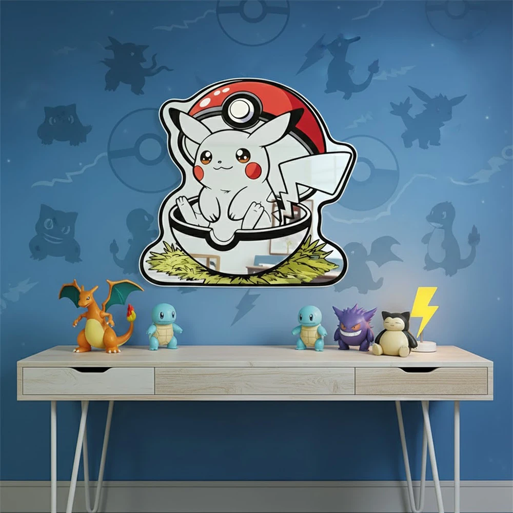 Фото Dragon Ball Z\Pokemon\One Piece Аниме Зеркало Генгар/Пикачу Зеркало превращается в гостиную сцену манги №4