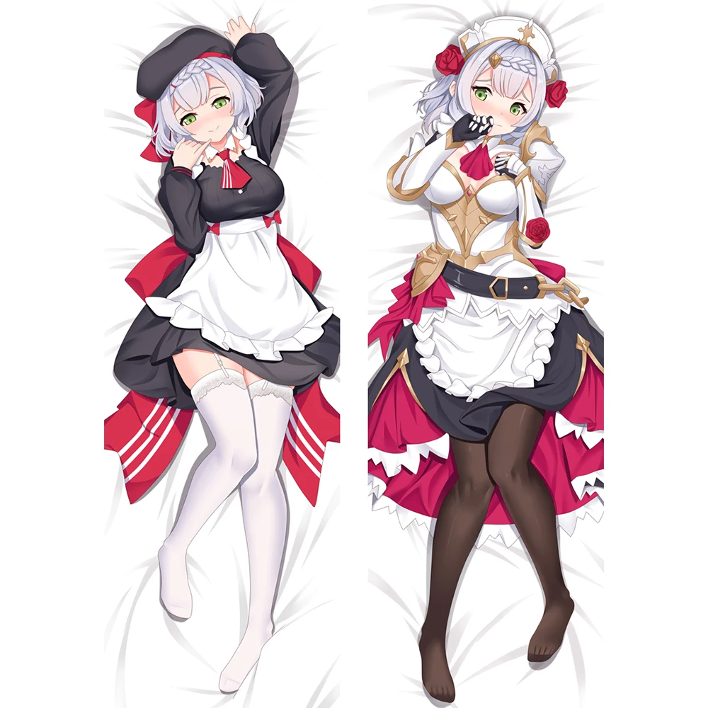 

60*180CM Anime Character Maid Noelle Dakimakura Genshing Impact Buddy Pillow Case Cosplay Costume Body Pilow Cover