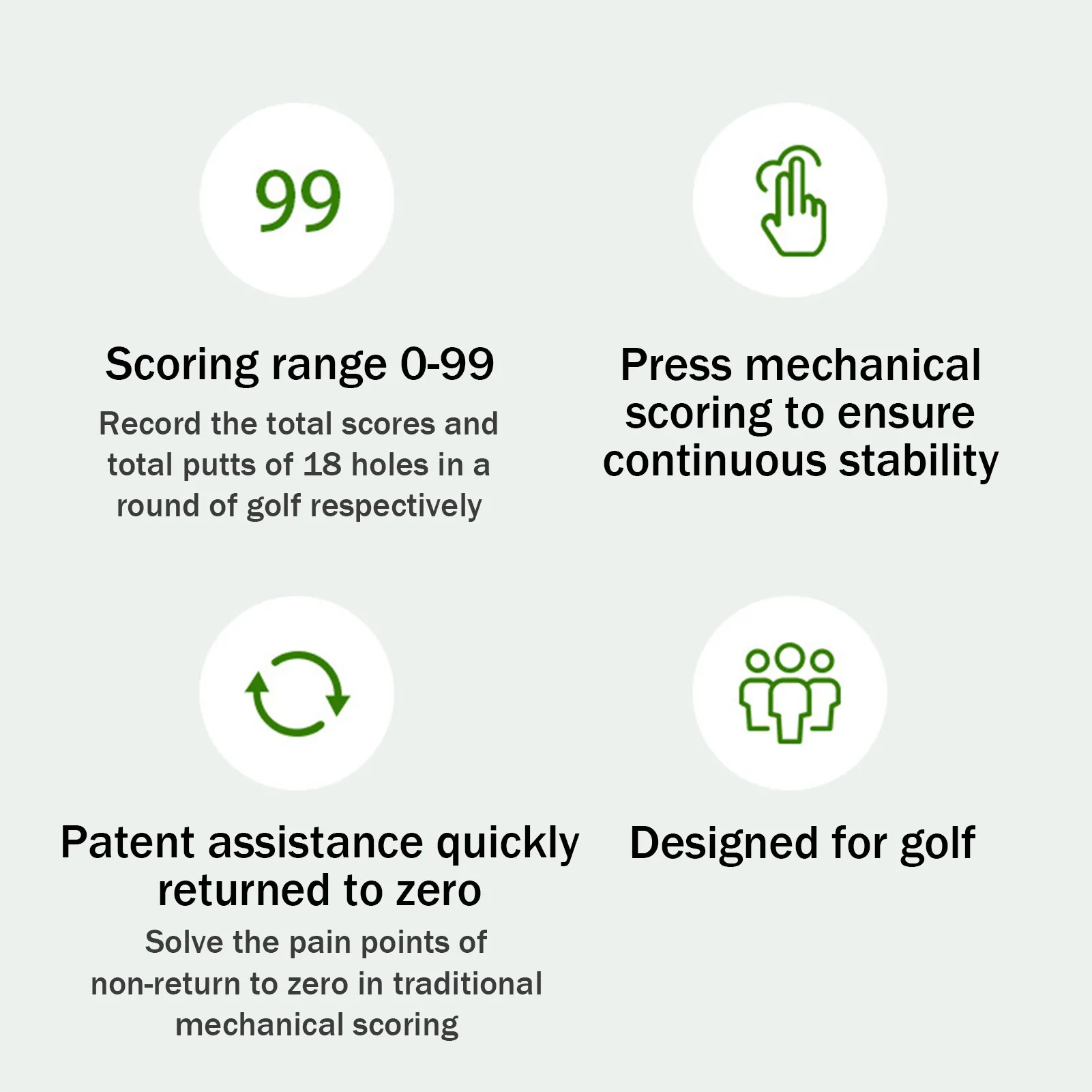 1 шт. Профессиональный гольфский Scorecard Square Golf Stroke Putt счетчик очков индикатор