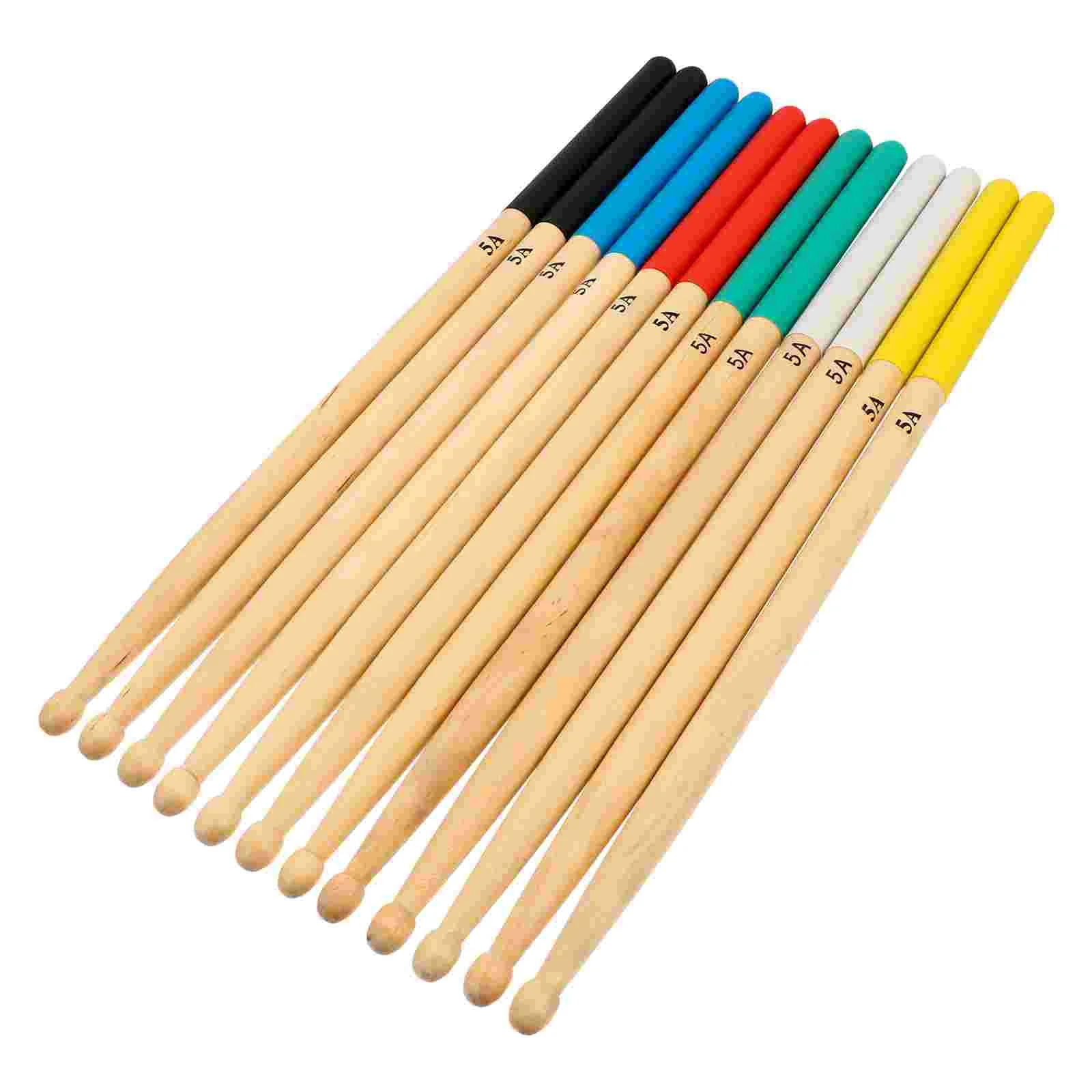 

6 Pairs Musical Instrument Drum Stick Child Sticks Adults Wooden Drumsticks Maple Accessory