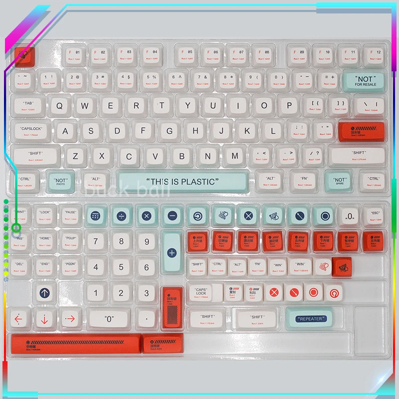 

Белая тематическая клавиатура с 140 клавишами Xda, профильные клавиши для Mx Switch, механическая клавиатура Pbt, минимализм, сублимационный Рабочий стол 68 75