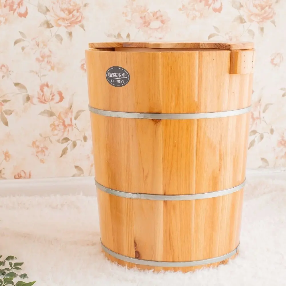 45 см утолщенное деревянное ведро для замачивания ног с крышкой ванны ванна