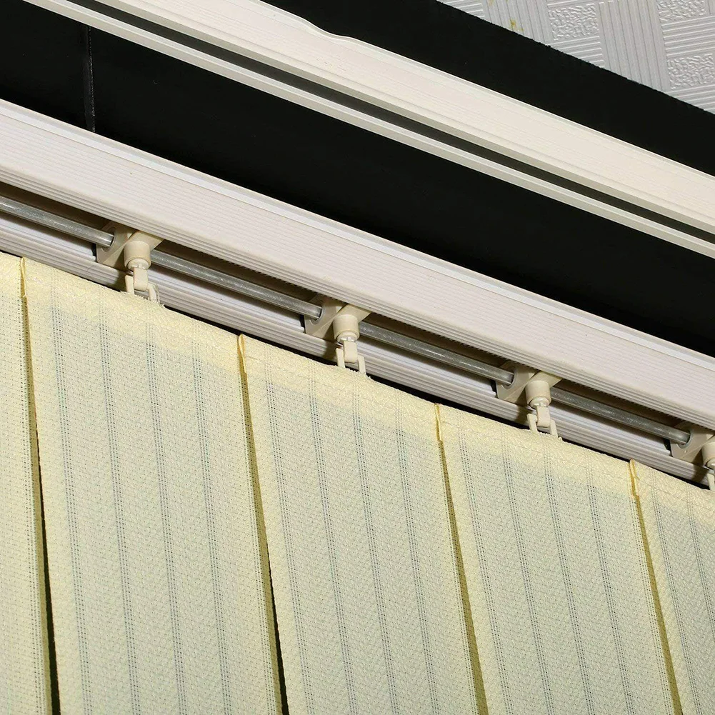 

Vertical Blind Top Hangers Double Slot Home Rack Repair Rods Support Window Chain 30pcs 89mm Bracket High Quality