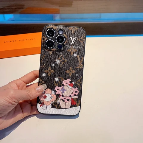 13 Pro Max Case With Card Holder Louis Vuitton Style Phone Case