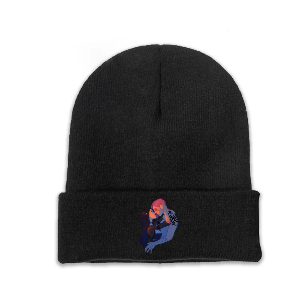 

Arcane League of Legends Animated Skullies Beanies Caps Caitlyn Vi Knitted Winter Warm Bonnet Hats Unisex Ski Cap