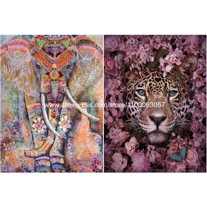 

ROAMILY, алмазная живопись с животными, тигровый олень, 5D полная круглая Алмазная вышивка, прекрасное животное, полная, модная стена