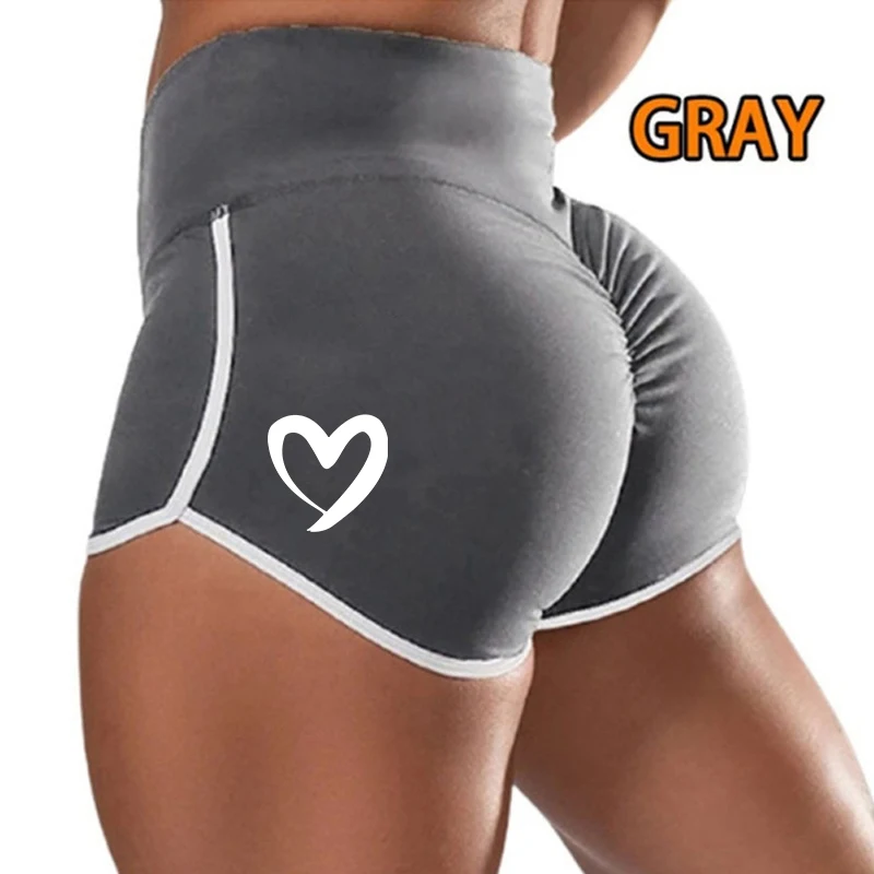 Fashion Women Yoga Shorts Solid Color Tight-fitting Hip Bottom Pantie Gym Workout Elastic Casual Running Sports Short Pants