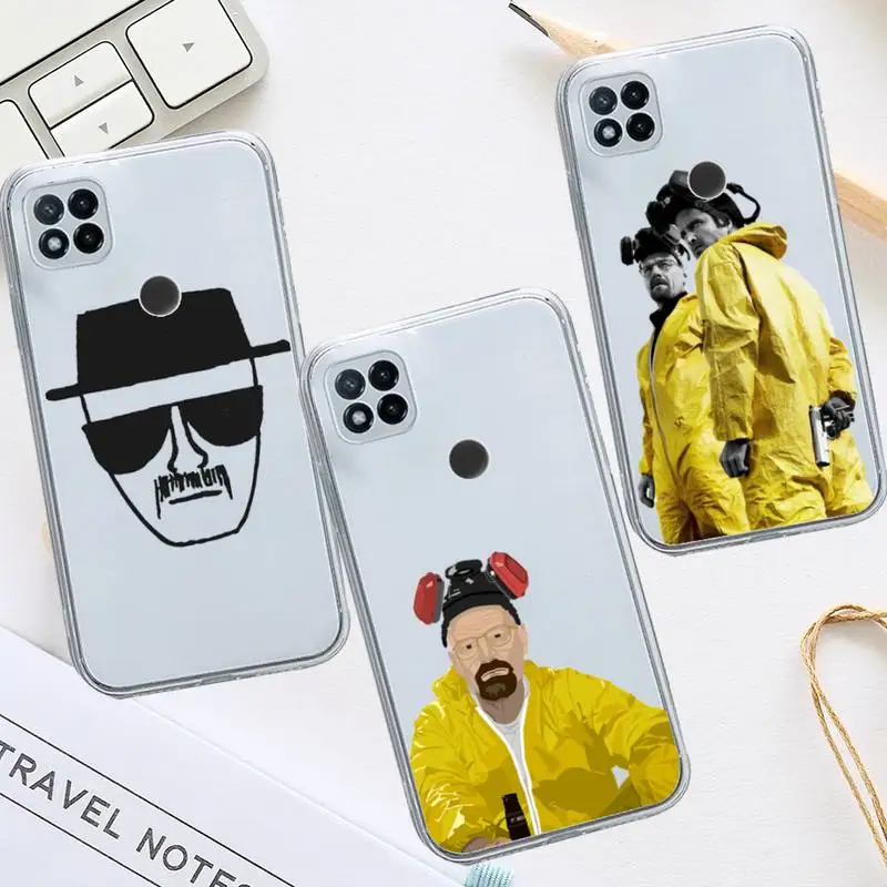 

Breaking Bad Phone Case Transparent For Xiaomi Redmi note 12 11 7 8 9 10 E s i T X note ultra X3 pro 5G 4G
