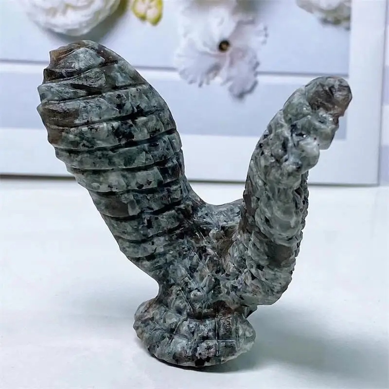 6 5 см натуральный кристалл кварцевый Орел резьба мощное животное для сделай сам