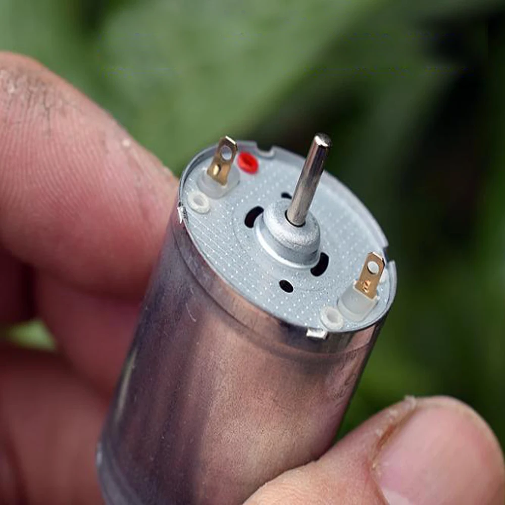 Mabuchi RK370-081150 Motor DC 12V-24V 3450RPM Dual Shaft Carbon Brush Low Speed for Inkjet Laser Printer Copier Vending Machine