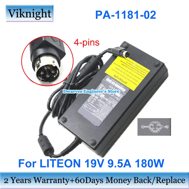 19v 9.5a 180w Liteon Power Supply For Msi Ms-ac32 Laptop Charger With 4 Pins