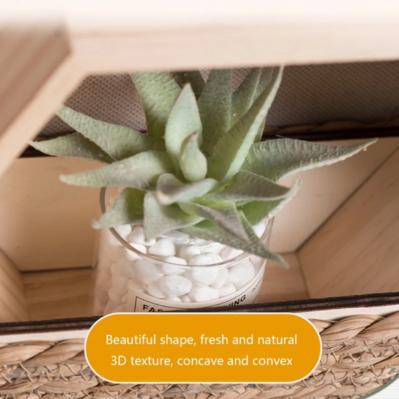 

Wall-hung Wooden Flower Pot Pastoral Fleshy Flower Pots Small House Flower Baskets Home Living-Room Wall Decoration
