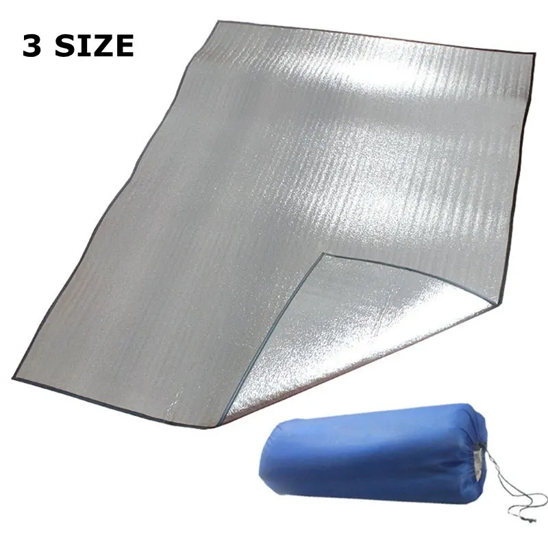 

200x200cm Waterproof Aluminum Foil EVA Camping Mat Foldable Folding Sleeping Outdoor Mat Pad Picnic Beach Mattress