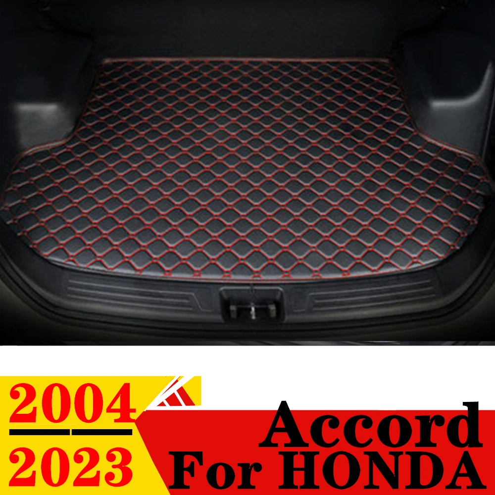 

Коврик для багажника автомобиля для Honda Accord 2004 2005-2023, плоский боковой водонепроницаемый задний коврик для груза, коврик, автомобильные аксессуары, подкладка для багажника