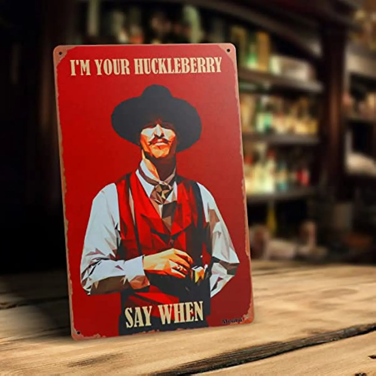 

Жестяной знак, винтажный металлический знак «I'm Your Huckleberry», постер фильма «Holliday», железный знак, Декор стен Доминик для баров, гаража, кафе, па...