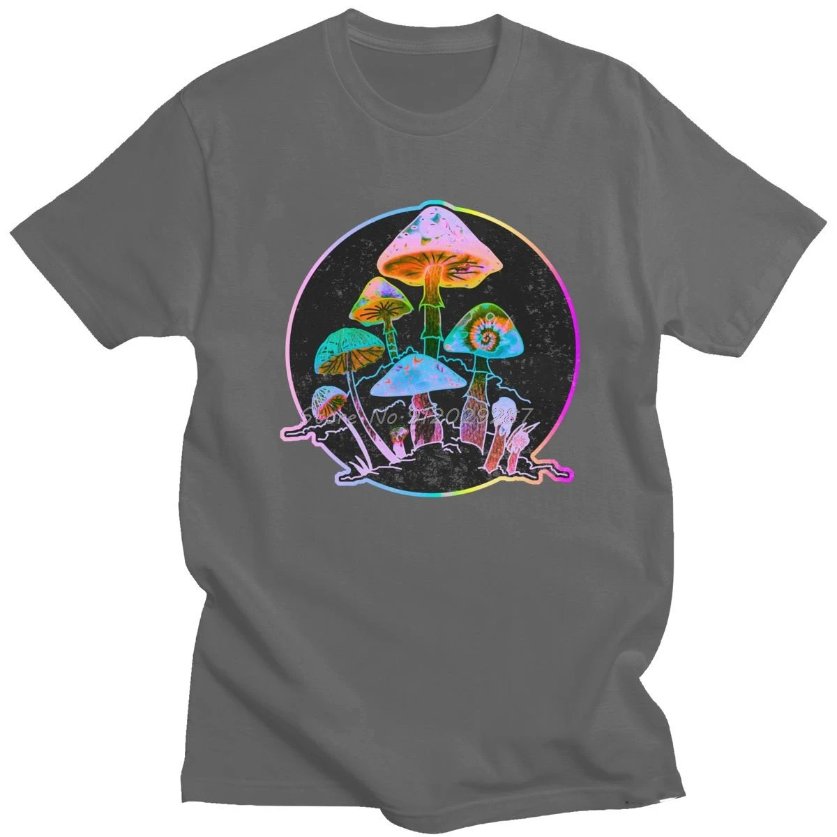 Футболка мужская из мягкого хлопка с круглым вырезом и коротким рукавом - купить