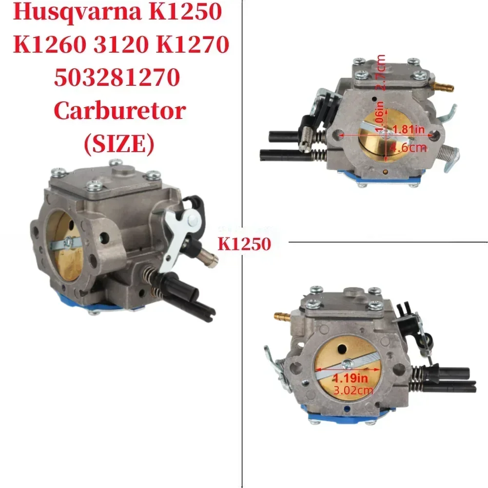 Карбюратор Vocho Режущая пила Hus Qvarna K1250 K1260 3120 K1270 Carb