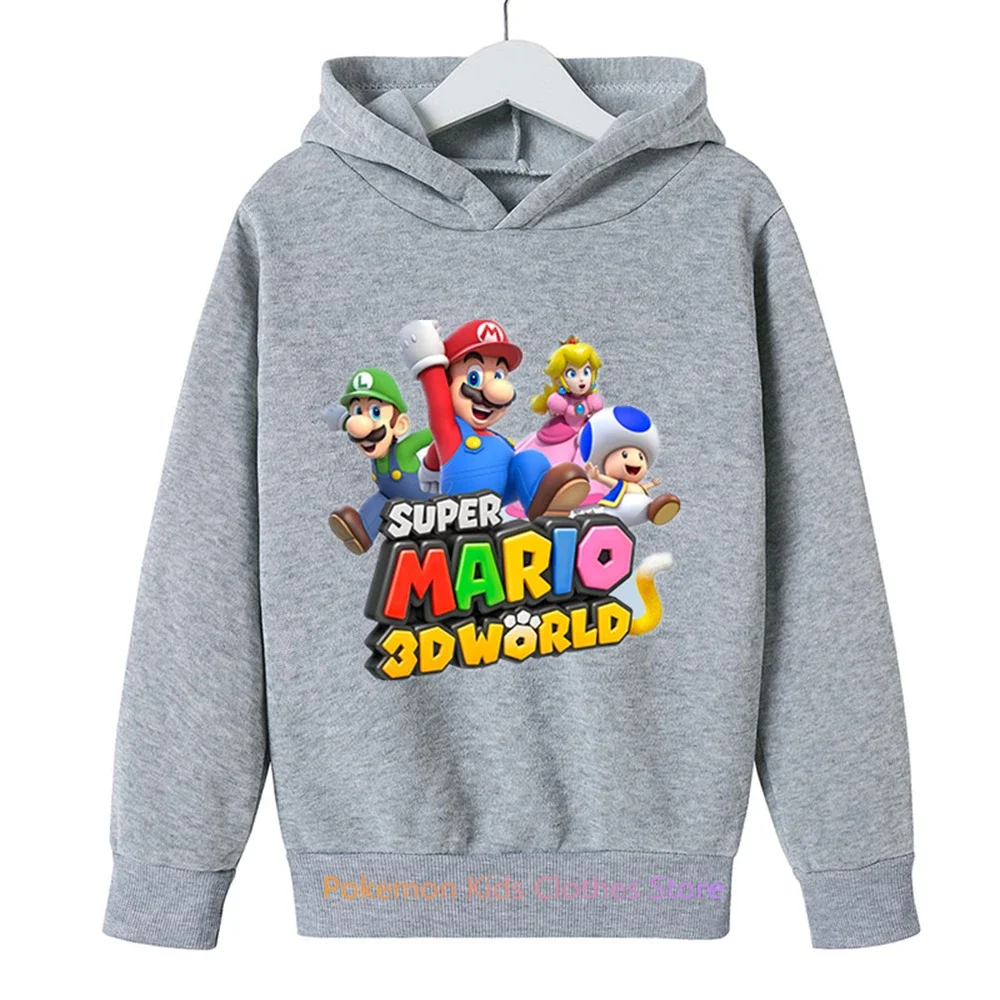 

Детская одежда в стиле Super Mario bros, Осенний Детский свитер с принтом покемонов, пуловер для девочек и мальчиков