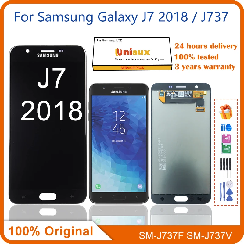 

5.5" TFT For Samsung Galaxy J7 2018 SM-J737 J737A J737T LCD Display Touch Screen Digitizer Assembly Replacement