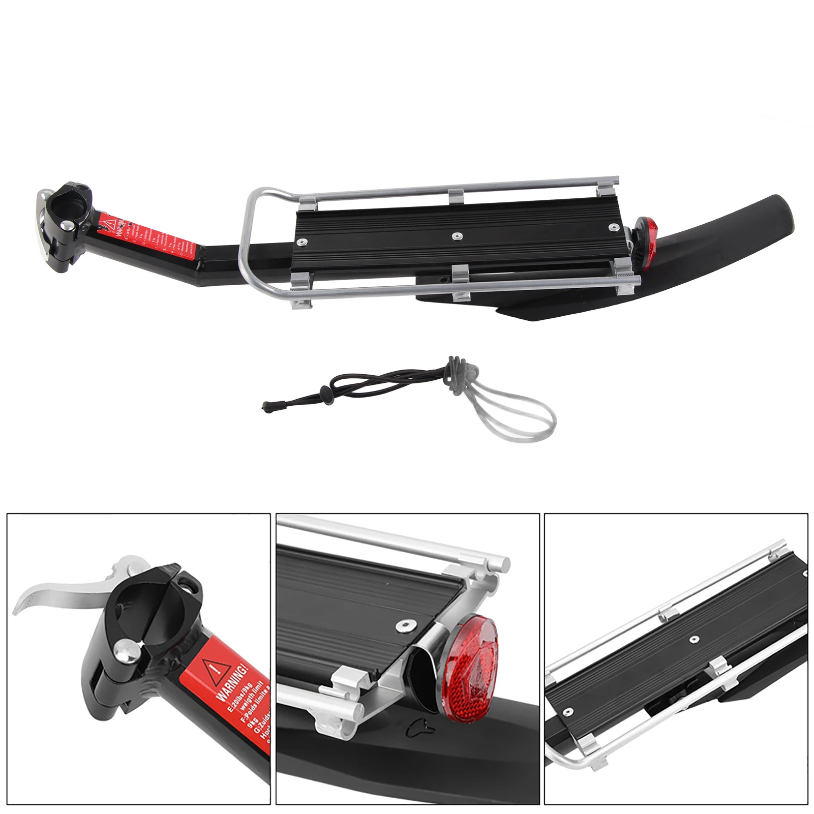 Задний багажник для велосипеда из алюминиевого сплава. Быстросъемный задний