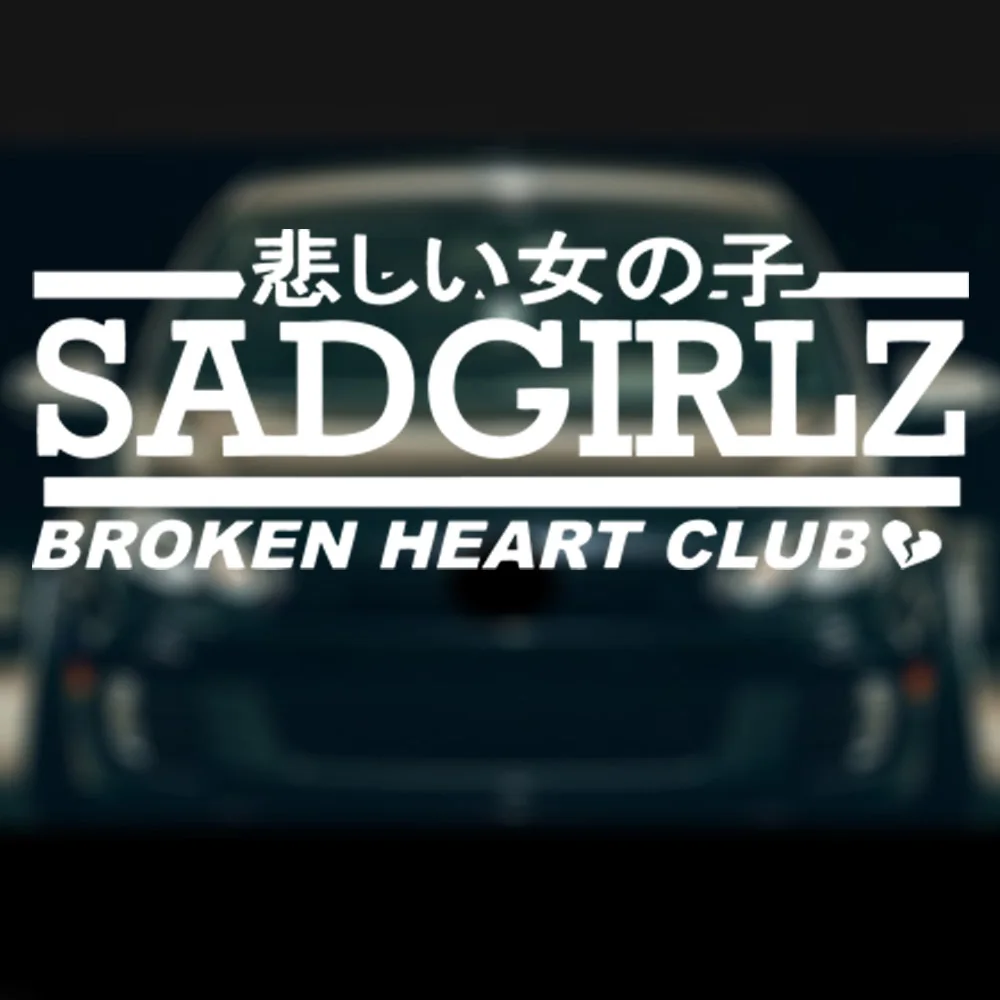 

Японские наклейки для автомобиля sadgirlz с изображением разбитого сердца