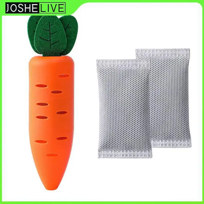 

Дезодорант-бокс для холодильника, освежитель воздуха в форме моркови с активированным углем для сохранения запахов в холодильнике