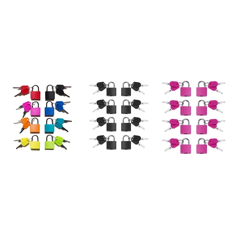 

8 шт./упаковка, маленькие висячие замки с ключом