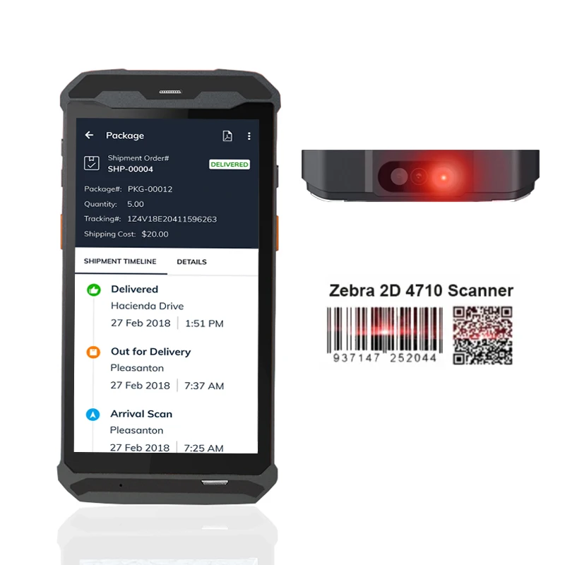 Фото Портативный считыватель RFID-меток для животных 125 кГц-134,2 кГц, сканер Android PDA для управления данными о скоте (крупный рогатый скот, козы) на молочных фермах №3