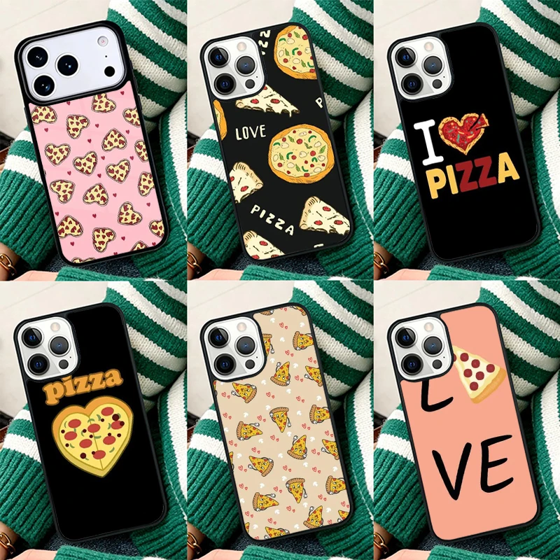 Фото Противоударный чехол для телефона I Love Pizza для iPhone 17 Air 16e 15 11 12 14 13 Pro Max №1